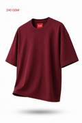 UNVOID Essentials — Oversized Tee | Deep Maroon