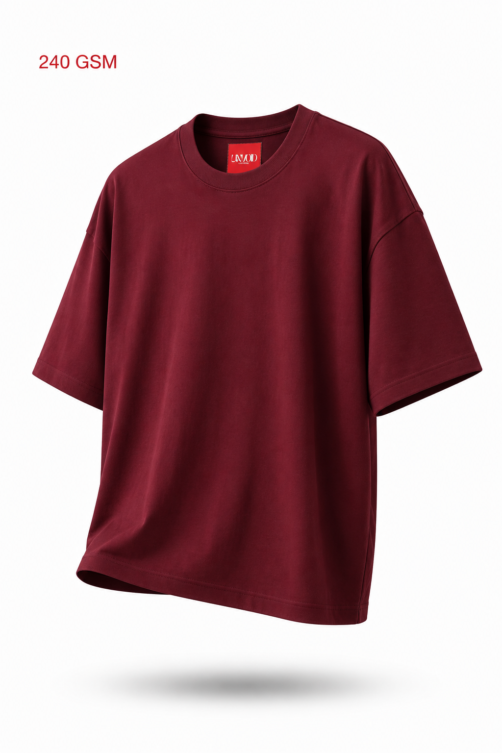 UNVOID Essentials — Oversized Tee | Deep Maroon