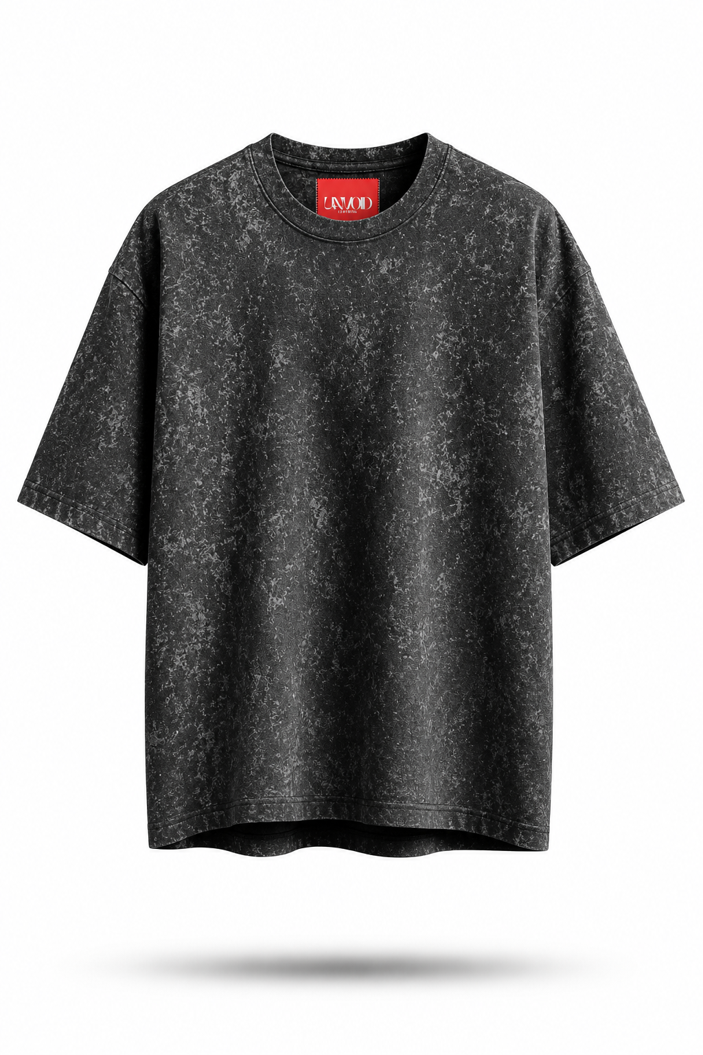 UNVOID Mineral Wash Oversized Tee — Washed Black