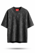 UNVOID Mineral Wash Oversized Tee — Washed Black
