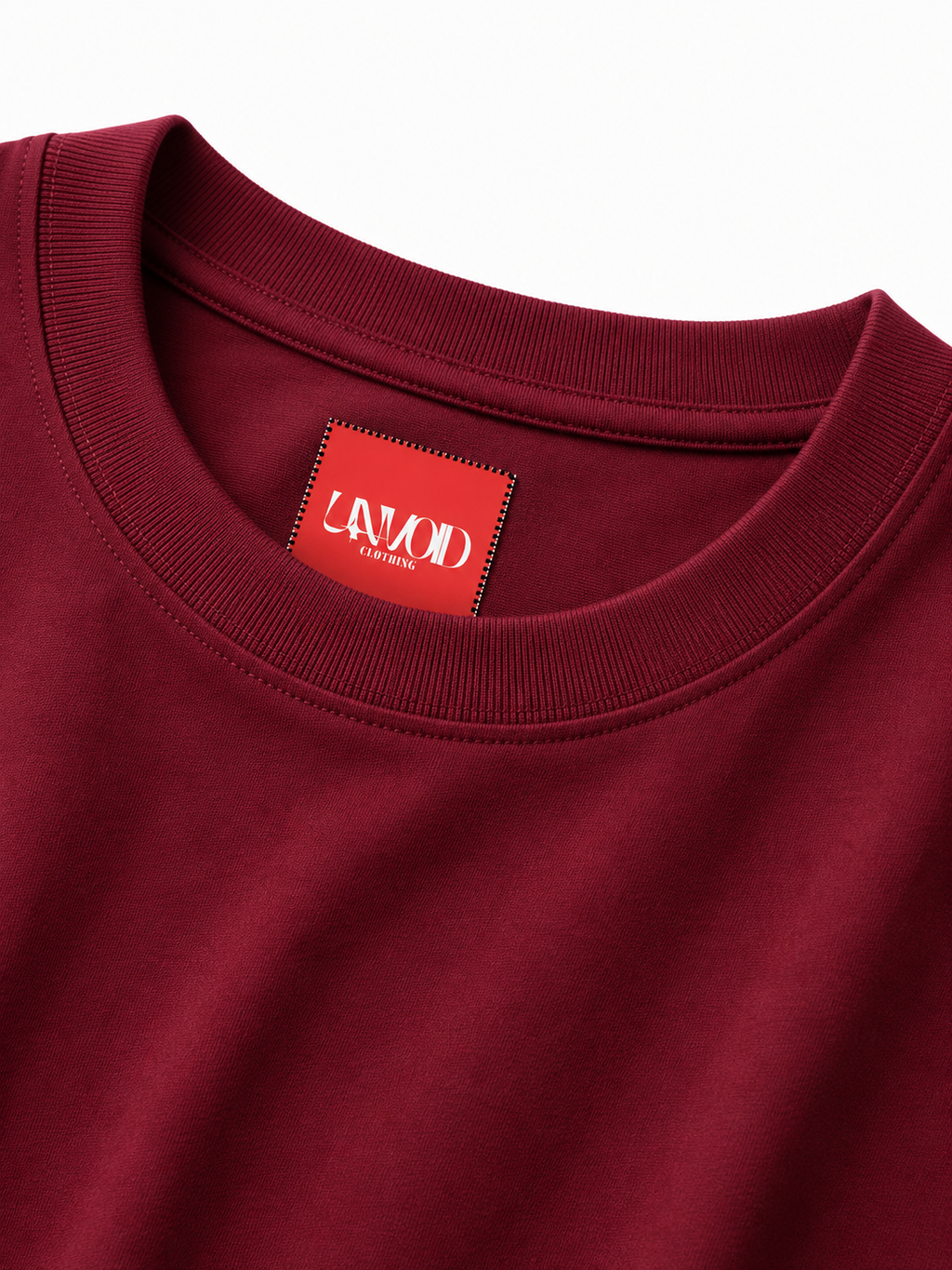 UNVOID Essentials — Oversized Tee | Deep Maroon