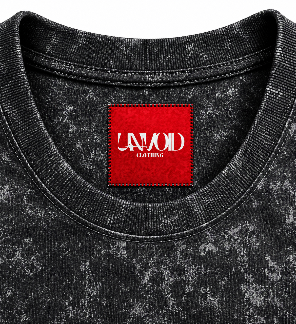 UNVOID Mineral Wash Oversized Tee — Washed Black