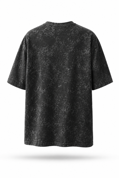 UNVOID Mineral Wash Oversized Tee — Washed Black